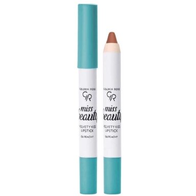 Golden Rose Miss Beauty Velvety matiniai lūpų dažai 3.5g, Nr. 06 Golden Rose Miss Beauty Velvety matiniai lūpų dažai 3.5g, Nr. 06