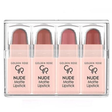 Golden Rose Nude Look Perfect Matte Mini matiniai lūpų dažai 4g Golden Rose Nude Look Perfect Matte Mini matiniai lūpų dažai 4g
