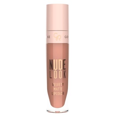 Golden Rose Nude Look Velvety matiniai lūpų dažai 5.5g, Nr. 01 Golden Rose Nude Look Velvety matiniai lūpų dažai 5.5g, Nr. 01