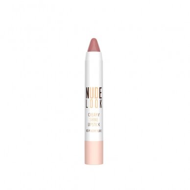 Golden Rose | Nude Look Creamy Shine Lipstick | Kreminiai lūpų dažai pieštuku 3.5g Nr. 03